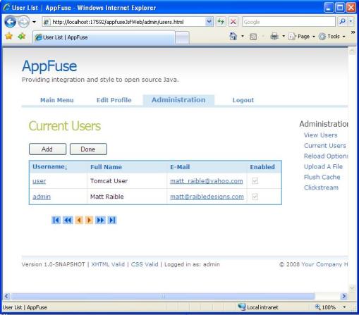 appfuse-jsf-users